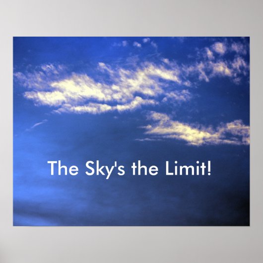 Sky ist das Limit Poster (Vorne)