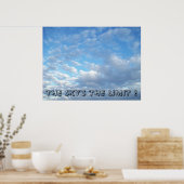Sky ist das Limit-Poster Poster (Küche)