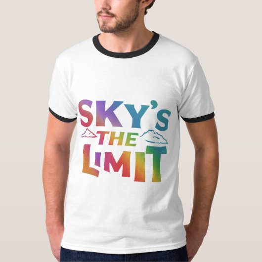 Sky ist der T - Shirt für die Limit Multicolor (Vorderseite)