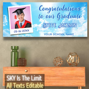 Sky ist die Foto Graduierungspartei der Limit Glüc Banner