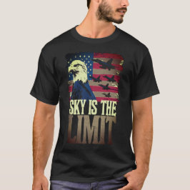 Sky ist die Grenze patriotisch T-Shirt