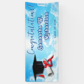 Sky ist die Happy Graduation Party der Limit Glück Banner (Vertikal)