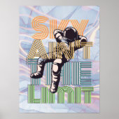 Sky ist nicht das Limit | Leerzeichen Vintag Poster (Vorne)