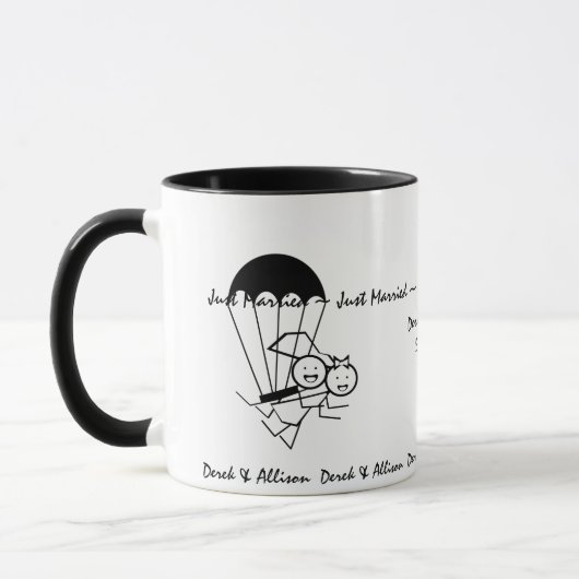 Sky Jump Wedding Tasse (Links)