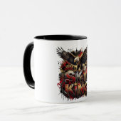 Sky King Eagle Kaffeetasse | Wilde Kunst Mu (Vorderseite Links)