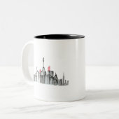 Sky Line Zweifarbige Tasse (Vorderseite Links)