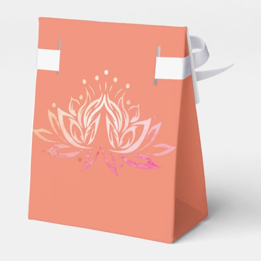 Sky lotus Blume Geschenkschachtel (Rückseite)