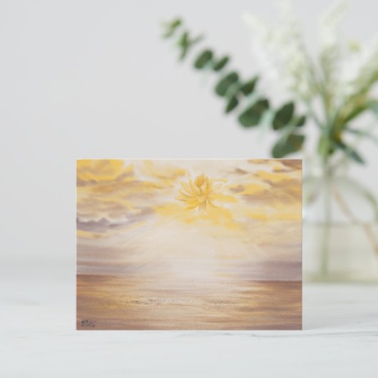 Sky Lotus Postkarte (Stehend Vorderseite)