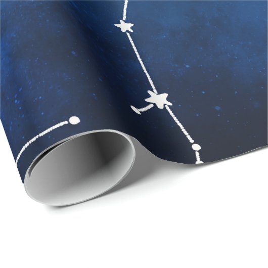 Sky Map Constellation Astronomie Lover Geschenkpapier (Rolleneckpunkt)