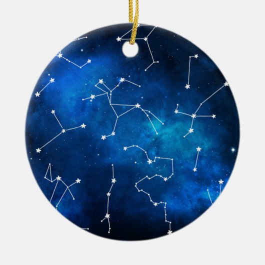 Sky Map Constellation Astronomie Lover Keramik Ornament (Vorne)