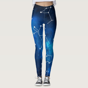 Sky Map Constellation Astronomie Lover Leggings