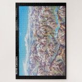 Sky Map North Cascade Nationalpark markiert Puzzle (Vertikal)