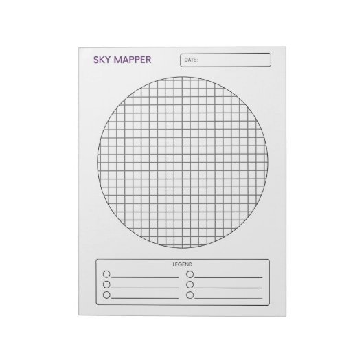 Sky Mapper Notizblock (Rotiert)