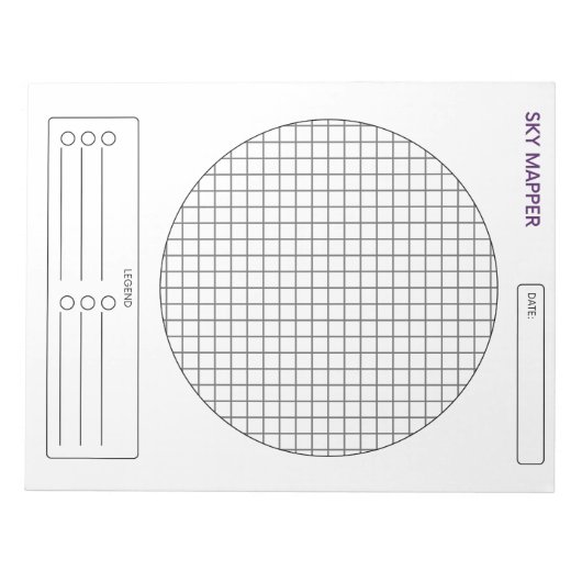 Sky Mapper Notizblock (Vorderseite)