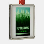 Sky Meadows Staat Park Virginia Forest Ornament Aus Metall (Rechts)