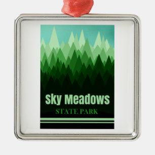 Sky Meadows Staat Park Virginia Forest Ornament Aus Metall