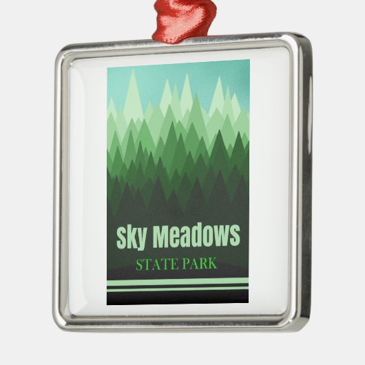 Sky Meadows Staat Park Virginia Forest Ornament Aus Metall (Links)