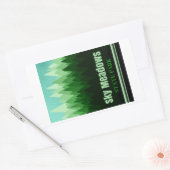 Sky Meadows Staat Park Virginia Forest Rechteckiger Aufkleber (Umschlag)