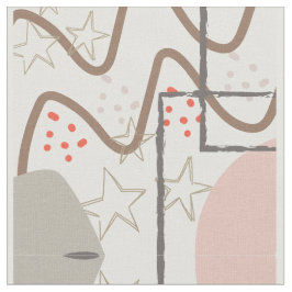 Sky Mid Century Modern Fabric Stoff
