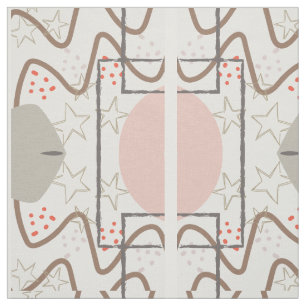 Sky Mid Century Modern Fabric Stoff