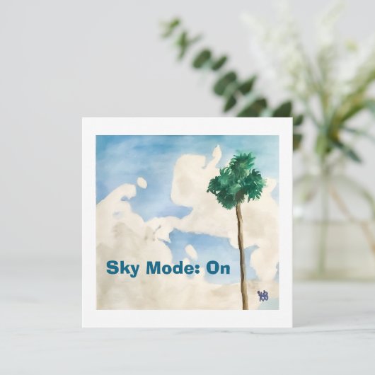 Sky Mode: On Karte (Stehend Vorderseite)