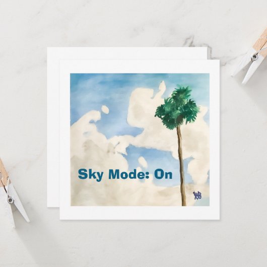 Sky Mode: On Karte (Vorderseite/Rückseite Beispiel)