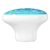 Sky Moon Sparkle & Stars Wasserfarbe Keramikknauf (Seitenansicht)