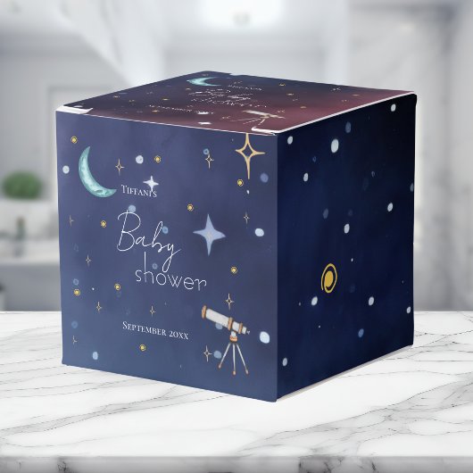 Sky Moon & Stars Celestial Baby Shower Geschenkschachtel