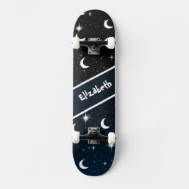 Sky Moons Star Muster Cool Skateboard Deck