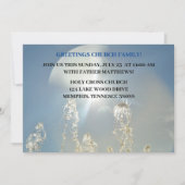 Sky Newcomer in Parish Mass Church Einladung (Vorderseite)