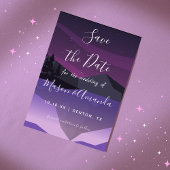 Sky Night Astronomy Galaxy Pink Lila Milchfläche Save The Date