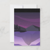 Sky Night Astronomy Galaxy Pink Lila Milchfläche Save The Date (Rückseite)