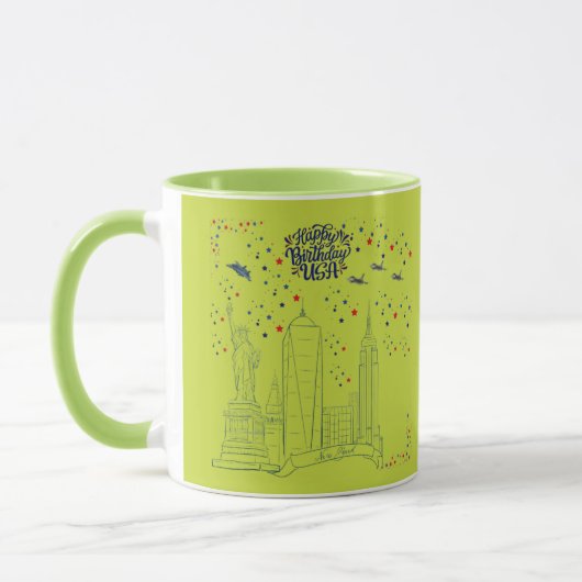 Sky of Liberty Flames lime Tasse (Links)