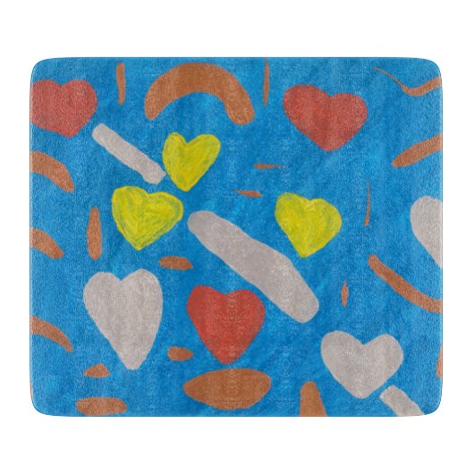 Sky of Liebe Cutting Board Schneidebrett (Vorderseite)