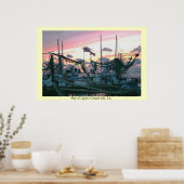 Sky of Lights Grand Isle LA Poster (Küche)