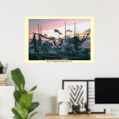Sky of Lights Grand Isle LA Poster (Heimbüro)