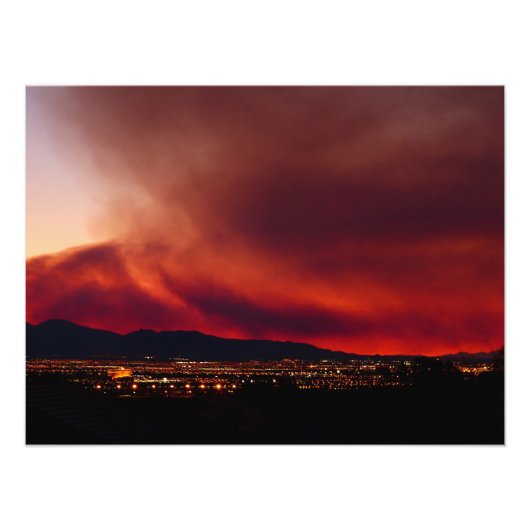 Sky on Fire, Las Vegas, NV Poster 24x18" (Vorne)