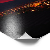 Sky on Fire, Las Vegas, NV Poster 24x18" (Ecke)