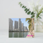 Sky Palms Gebäude Ozean Miami Florida Postkarte (Stehend Vorderseite)