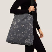 Sky Pattern Night Moon Stars Sonnige Tasche (Von Nahem)