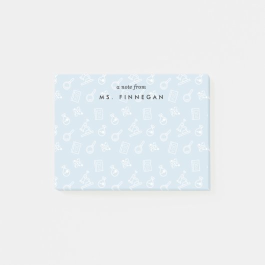 Sky | Personalisierter Wissenschaftslehrer Post-it Klebezettel (Vorderseite)