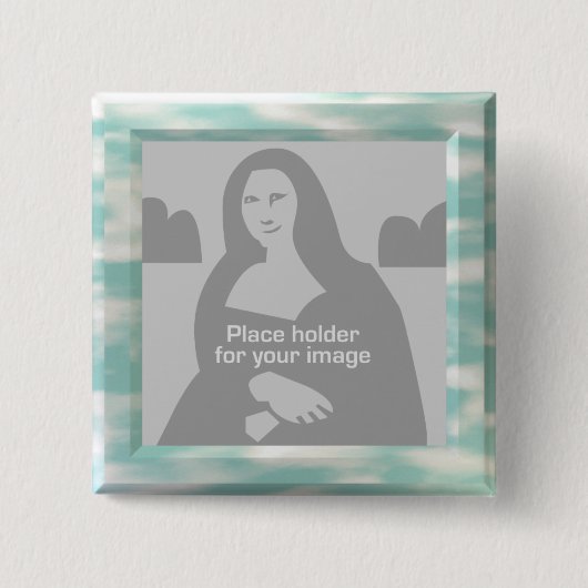 Sky Picture Frame Template Button (Vorderseite)