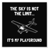 Sky Playground Flugzeug Fotodruck (Vorne)