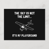 Sky Playground Flugzeug Postkarte (Vorderseite)