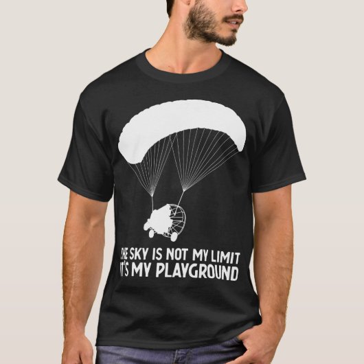 Sky Playground PPC Paragliding Powered Parachute T-Shirt (Vorderseite)