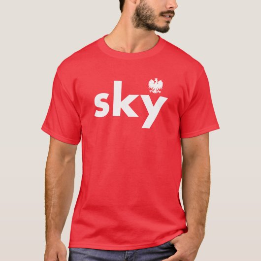 SKY Polnischer Nachname Tshirt (Vorderseite)
