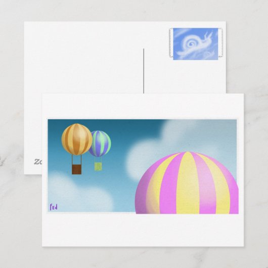 Sky Postkarte (Vorne/Hinten)