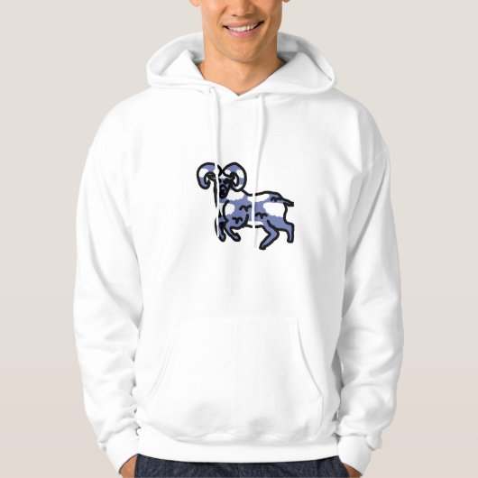 Sky Ram Zodiac Sweatshirt – Aries Identity Gift (Vorderseite)