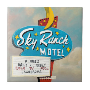 Sky Ranch Motel Sign Fliese