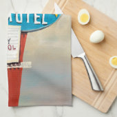 Sky Ranch Motel Sign Geschirrtuch (Viertel Falte)